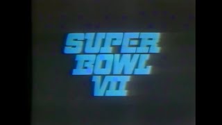 Super Bowl VII Miami Dolphins vs Washington Redskins Opening [upl. by Duj]