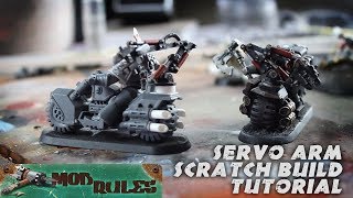 servo arm scratch build tutorial for space marine Iron Hands [upl. by Ahsiloc]