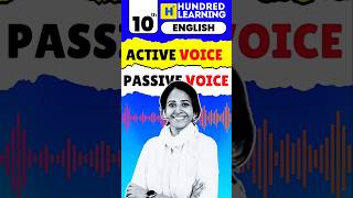 10th English Active amp Passive voice 🔊 10thgrade centumhacks [upl. by Akined]