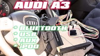 Audi A3 Bluetooth amp iPod with Dension and AutoToys com GWP1AC1 GWP1AC2 GATEWAY PRO [upl. by Halvaard]