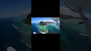 Mauritius Underwater Waterfall Seaplane View 🇲🇺 The stunning underwater waterfall found along the s [upl. by Ttekcirc473]