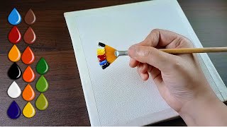 How to Paint 🌼 Spring Lake Painting  Acrylic Painting for Beginners 77 [upl. by Torruella]