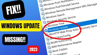 Windows Update Service Missing How to Fix 2023 [upl. by Eppie]