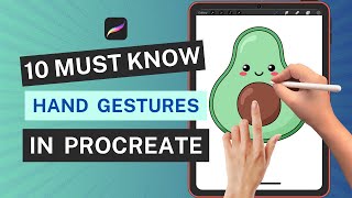 10 MUST know Hand gestures in Procreate to simplify your art [upl. by Mayda]