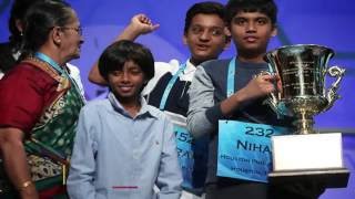 Spelling Bee 2016  2 Young Indian Americans Win US Spelling Bee In Historic Tie [upl. by Kone460]