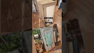 Salvaged Kitchen Cabinet Repurposed Into Mediterranean Style Plant Stand upcycled furnitureart [upl. by Persas]