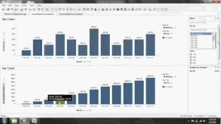 Spotfire Bar Chart with Accumulated sales [upl. by Oironoh]