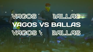 VAGOS 💛 VS BALLAS 💜  GUN LAB 2ND FIGHT  DIVINE RP [upl. by Aynosal489]