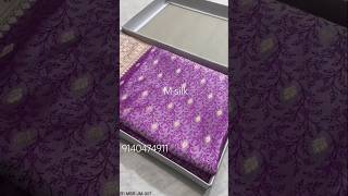 Banarasi handloom masori katan silk saree msilk sareelove katan shorts sareee [upl. by Bronez]