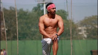 Harshvardhan Ranes Crazy Workout 2022  Outdoor workout vloggraphy [upl. by Wittenburg]