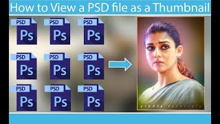 How to View a PSD files a Thumbnail Preview For Photoshop [upl. by Tillinger]