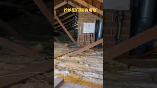 1910 electric in attic attic construction diy shortsvideo purlin [upl. by Jezabella]