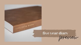 Five Year Diary  Sneak Preview Sterling Ink [upl. by Astiram]