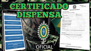 CERTIFICADO de DESPENSA MILITAR online 2023  como TIRAR a RESERVISTA online pelo Celular 2023 [upl. by Wartow314]