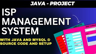 ISP Management System In Java with Setup  Java Project  DECODEIT [upl. by Yssirk]