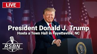 LIVE REPLAY President Trump Hosts a Town Hall in Fayetteville NC  10424 [upl. by Entirb761]