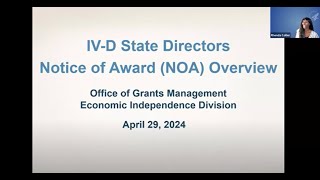 Notice of Grant Award Overview for States [upl. by Sonny220]