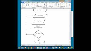 Creating a Simple Flowchart in Microsoft Word [upl. by Tuorah]