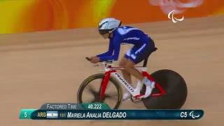 Cycling  Womens C45 500m Time Trial  Rio 2016 Paralympic Games [upl. by Wilbert]