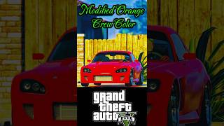 GTA 5 Online INSANE Orange Crew Color from Honda🔥Hex Code [upl. by Twum]