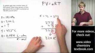 Ideal Gas Law Practice Problems with Molar Mass [upl. by Kei]