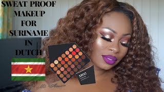 SWEAT PROOF MAKEUP FEATURING THE 3502 MORPHE EYESHADOW PALETTE NADULACOM [upl. by Grodin]