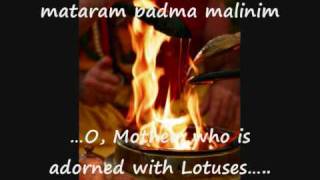 Sri Suktam  Rig Veda Hymn with English subtitles  Mahalakshmi  Goddess of Wealth [upl. by Hokanson]