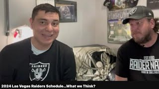 2024 Las Vegas Raiders released Schedule…What we Think [upl. by Iridis178]