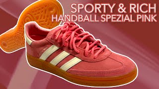 2024 Adidas Originals Handball Spezial Sporty amp Rich Pantone Pink Review amp On Feet [upl. by Pollux]