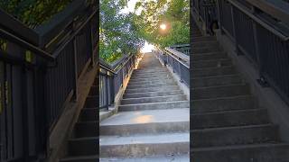 Reservoir Park part I climbing the stairs from North Avenue Milwaukee WI [upl. by Jany84]