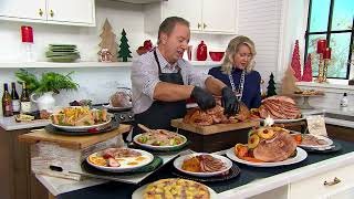 Rastellis 78lb Bonein Spiral Cut Ham with Glaze on QVC [upl. by Garrek]