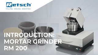 Mortar Grinder RM 200 RETSCH mortargrinder laboratoryinstruments [upl. by Johny]