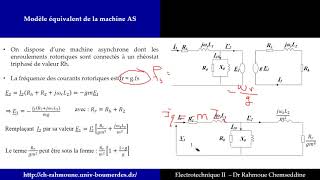 Machine Asynchrone 5  Modèle équivalent de la MAS [upl. by Ati]