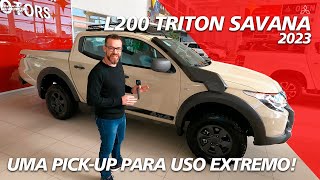 Mitsubishi L200 Triton Savana 2023  Supera Ranger Storm e Mais Barata [upl. by Iormina14]