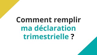 Comment remplir sa déclaration trimestrielle PPARSA [upl. by Amii]