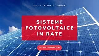 Sisteme fotovoltaice in rate  ENERGY CRAFTERS [upl. by Sivram]