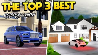 Top 3 Roleplay Games on Roblox 2023 [upl. by Yramanna]