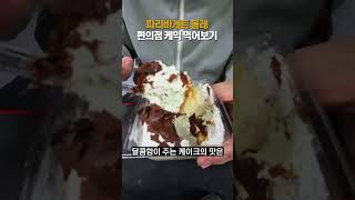 파리바게트 몰래 편의점 케익 먹어보기 쇼츠 먹방 맛집 [upl. by Rysler]