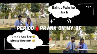 PERIOD🩸PRANK ON MY BOYFRIEND 🎀😭 Nhii krna chahie tha Yrr 🥹 [upl. by Amedeo]