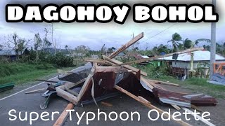 Dagohoy Bohol Aftermath of Super Typhoon Odette typhoonodette Boholaftermath [upl. by Notterb779]