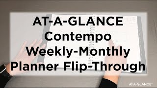 ATAGLANCE Contempo Weekly Monthly Planner FlipThrough [upl. by Icam]