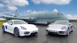 Porsche Cayman vs Porsche Cayman  Fifth Gear [upl. by Droc]