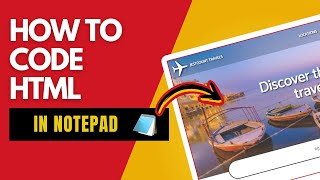 HTML Coding in Notepad Made Easy [upl. by Piane162]