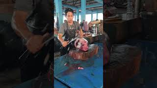 GOOD SHARP MACHETE 🔪🔥 Tuna Fish Cutting Techniques shorts [upl. by Beauchamp]