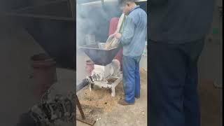 Rice husk briquette making machine [upl. by Magdau732]