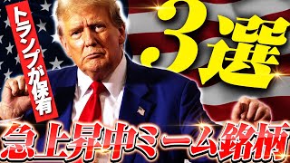 【仮想通貨】トランプ氏が保有しているquot今大注目quotのおすすめ銘柄3選【暗号資産暗号通貨アメリカ前大統領マガベイビートランプコナン】 [upl. by Rea]