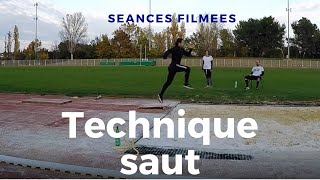 Séance 29  Technique saut en longueur  travail des 3 derniers appuis [upl. by Tiffanie]