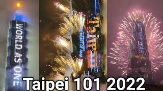 Taipei 101 Fireworks 2022 [upl. by Weide23]