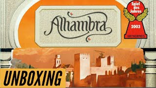 Unboxing  Alhambra  Spiel des Jahres 2003  Brettspiel [upl. by Glenna883]