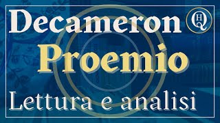 Letteratura italiana 23 Il Proemio del Decameron [upl. by Arakal]